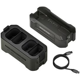 Kit de Batería Tilta LP-E6P (4 Baterías + Cargador Cuádruple) para Cámaras Canon - Green (TBC-E6P-B-GN)