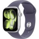Apple Watch S11 caja de aluminio en silver y correa banda deportivo en color purple fog 46 mm MEVA4LW/A