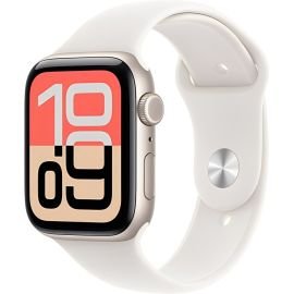 Apple Watch SE 3 caja de aluminio starlight y correa en color starlight 40 mm M/L MEH54LW/A